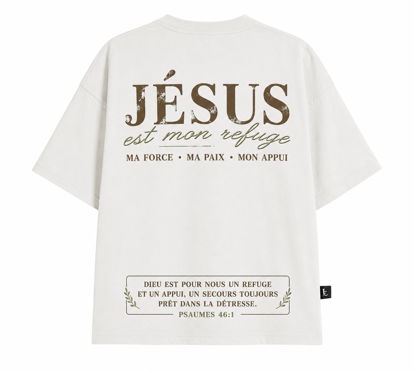 T-shirt Chrétien "Jésus est mon refuge – Image 2
