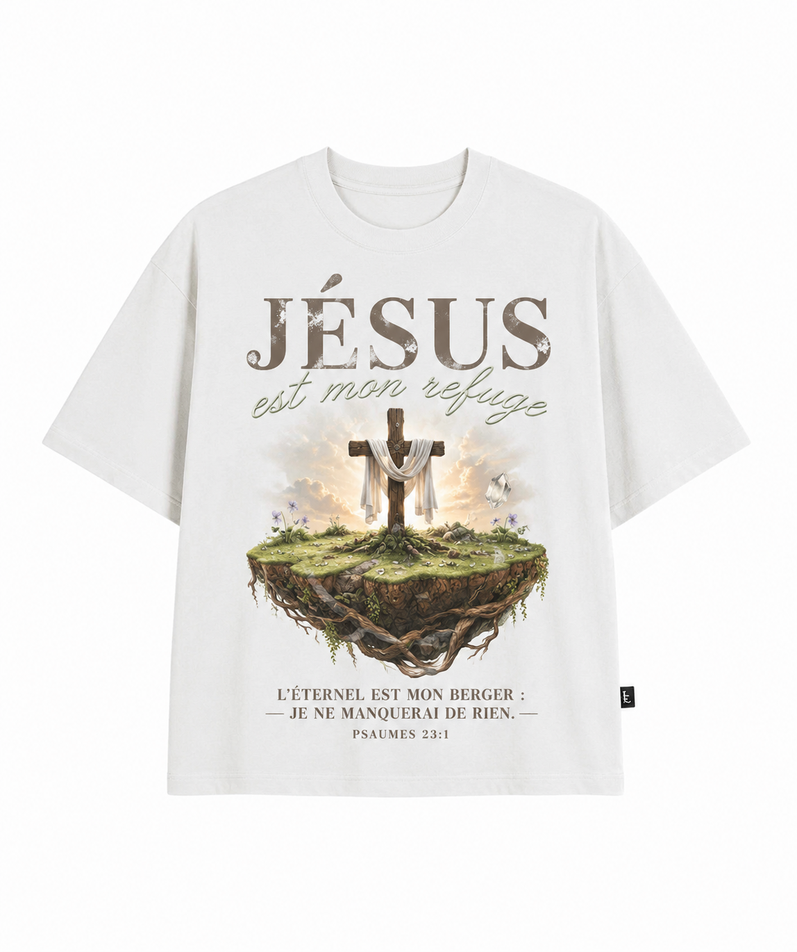 T-shirt Chrétien "Jésus est mon refuge